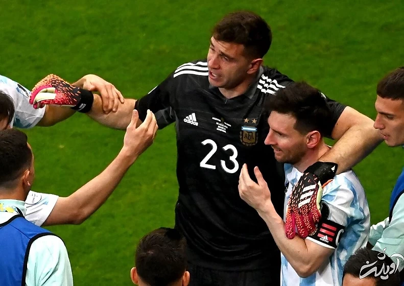 گریههای مسی بعد از صعود به فینال کوپا آمریکا/عکس